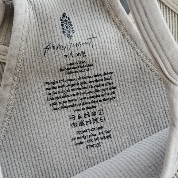 6. Free People Movement Happiness Runs Crop Brushed Taupe - Picture 9 of 17